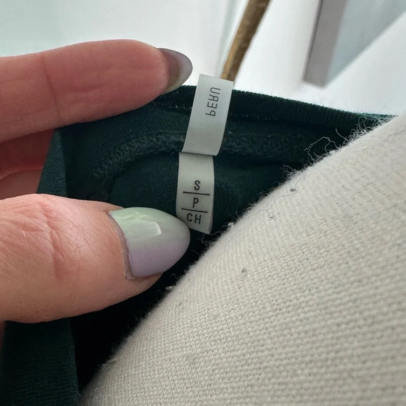 Elie Tahari Hunter Green Long-Sleeved Top Sz. S - Picture 5 of 5